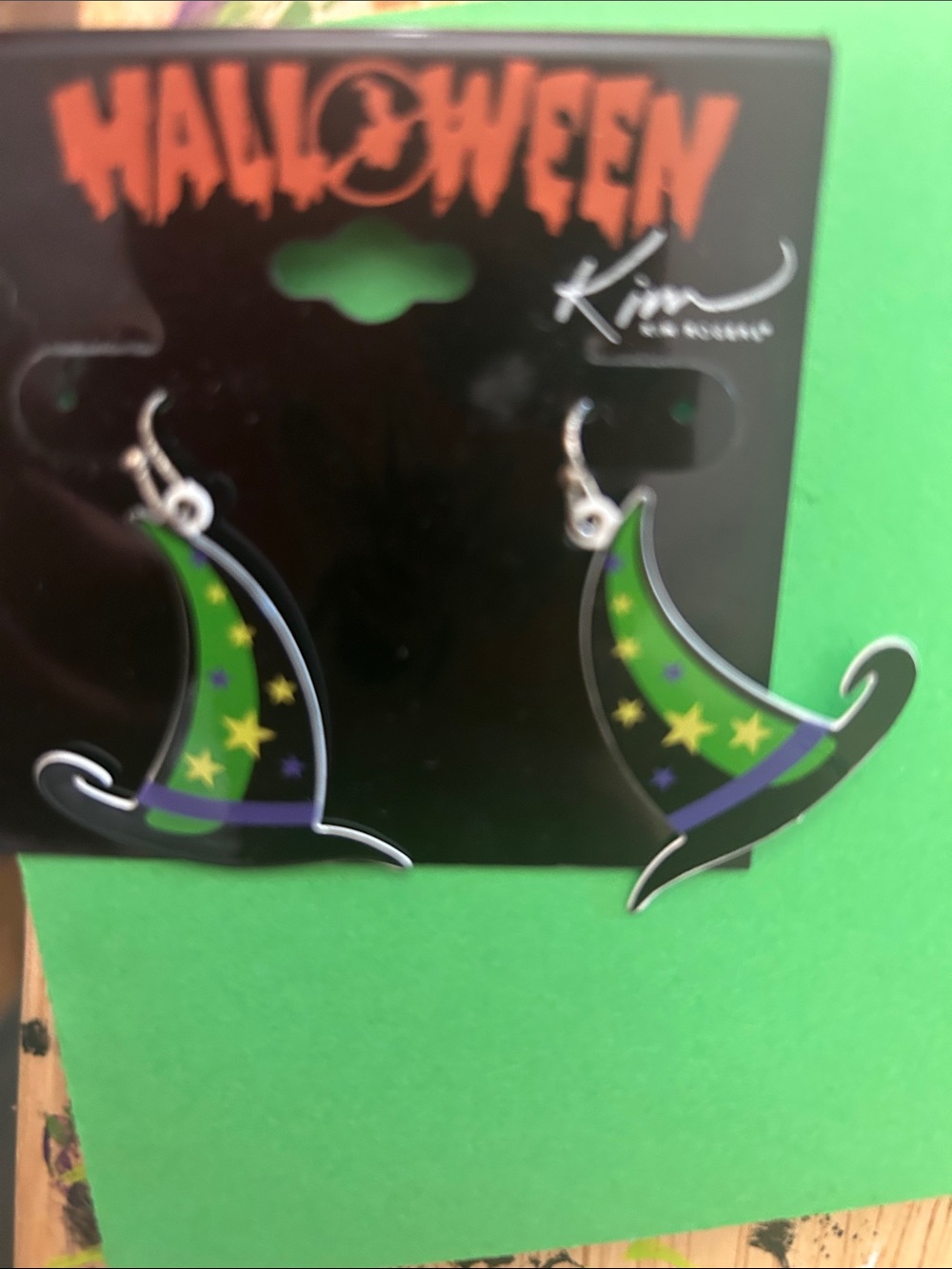 Witch hat earrings